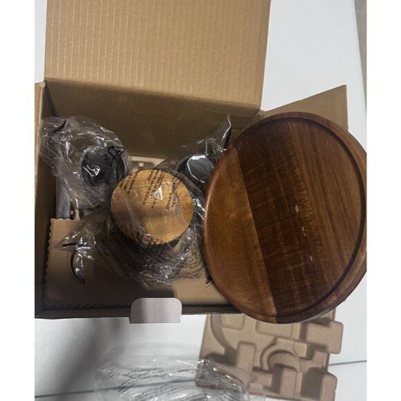 Trudeau Lazy Susan Seasoning Station 6-Piece Set - Picture 3 of 4